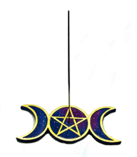 Pentagram/Moon Incense Burner